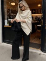 ⁦وشاح نسائي ذو لون أحادي⁩ - الصورة ⁦3⁩