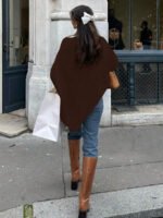 ⁦وشاح نسائي ذو لون أحادي⁩ - الصورة ⁦16⁩