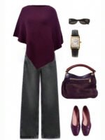 ⁦وشاح نسائي ذو لون أحادي⁩ - الصورة ⁦17⁩