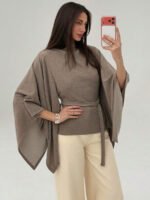 ⁦بلوزة كاجوال أنيقة أكمام واسعة وخصر مشدود⁩ - الصورة ⁦5⁩