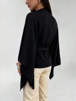 ⁦بلوزة كاجوال أنيقة أكمام واسعة وخصر مشدود⁩ - الصورة ⁦15⁩