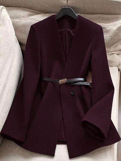 معطف أنيق بياقة