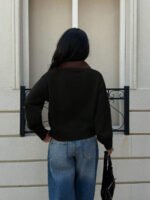 ⁦جاكت ذو ياقة جلد⁩ - الصورة ⁦21⁩