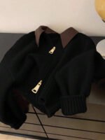 ⁦جاكت ذو ياقة جلد⁩ - الصورة ⁦27⁩