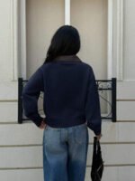 ⁦جاكت ذو ياقة جلد⁩ - الصورة ⁦30⁩