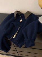 ⁦جاكت ذو ياقة جلد⁩ - الصورة ⁦36⁩