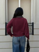 ⁦جاكت ذو ياقة جلد⁩ - الصورة ⁦39⁩