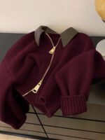 ⁦جاكت ذو ياقة جلد⁩ - الصورة ⁦45⁩