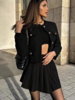 ⁦معطف نسائي كلاسيك بجيوب⁩ - الصورة ⁦8⁩