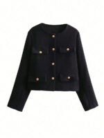 ⁦معطف نسائي كلاسيك بجيوب⁩ - الصورة ⁦9⁩