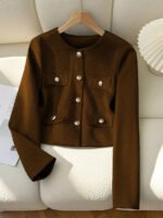 ⁦معطف نسائي كلاسيك بجيوب⁩ - الصورة ⁦34⁩