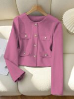 ⁦معطف نسائي كلاسيك بجيوب⁩ - الصورة ⁦42⁩