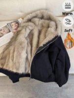 ⁦معطف مبطن أنيق من الفرو الصناعي⁩ - الصورة ⁦16⁩