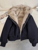 ⁦معطف مبطن أنيق من الفرو الصناعي⁩ - الصورة ⁦21⁩