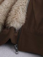 ⁦معطف مبطن أنيق من الفرو الصناعي⁩ - الصورة ⁦33⁩