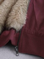 ⁦معطف مبطن أنيق من الفرو الصناعي⁩ - الصورة ⁦48⁩