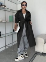 ⁦معطف ترنش ذو أكمام طويلة⁩ - الصورة ⁦11⁩