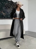 ⁦معطف ترنش ذو أكمام طويلة⁩ - الصورة ⁦14⁩