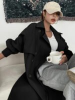 ⁦معطف ترنش ذو أكمام طويلة⁩ - الصورة ⁦15⁩