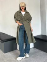 ⁦معطف ترنش ذو أكمام طويلة⁩ - الصورة ⁦22⁩