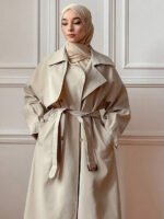 ⁦معطف ترنش ذو أكمام طويلة⁩ - الصورة ⁦24⁩