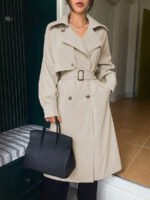 ⁦معطف ترنش ذو أكمام طويلة⁩ - الصورة ⁦26⁩