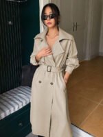 ⁦معطف ترنش ذو أكمام طويلة⁩ - الصورة ⁦28⁩