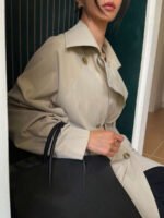 ⁦معطف ترنش ذو أكمام طويلة⁩ - الصورة ⁦31⁩