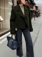 ⁦معطف قصير بأكتاف واسعة⁩ - الصورة ⁦14⁩