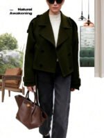 ⁦معطف قصير بأكتاف واسعة⁩ - الصورة ⁦23⁩