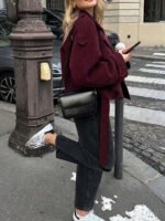 ⁦معطف قصير بأكتاف واسعة⁩ - الصورة ⁦39⁩