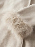 ⁦معطف طويل الأكمام بفرو صطناعي⁩ - الصورة ⁦9⁩