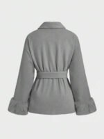 ⁦معطف طويل الأكمام بفرو صطناعي⁩ - الصورة ⁦29⁩