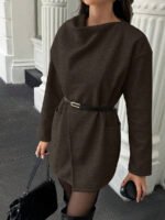 ⁦معطف صوفي بسيط مع ياقة وجيوب⁩ - الصورة ⁦26⁩