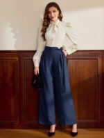 ⁦بنطلون نسائي كلاسيكي أنيق⁩ - الصورة ⁦25⁩