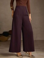 ⁦بنطلون كلاسيك ذو خصر عالي⁩ - الصورة ⁦13⁩