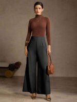 ⁦بنطلون كلاسيك ذو خصر عالي⁩ - الصورة ⁦20⁩