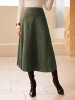 ⁦تنورة طويلة أنيقة من الجلد المدبوغ⁩ - الصورة ⁦12⁩