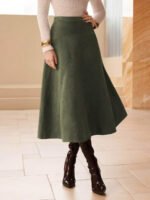 ⁦تنورة طويلة أنيقة من الجلد المدبوغ⁩ - الصورة ⁦14⁩