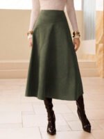 ⁦تنورة طويلة أنيقة من الجلد المدبوغ⁩ - الصورة ⁦16⁩