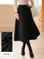 ⁦تنورة طويلة أنيقة من الجلد المدبوغ⁩ - الصورة ⁦18⁩