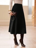 ⁦تنورة طويلة أنيقة من الجلد المدبوغ⁩ - الصورة ⁦20⁩