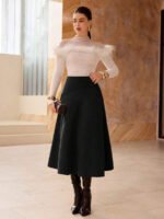 ⁦تنورة طويلة أنيقة من الجلد المدبوغ⁩ - الصورة ⁦24⁩