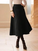 ⁦تنورة طويلة أنيقة من الجلد المدبوغ⁩ - الصورة ⁦25⁩