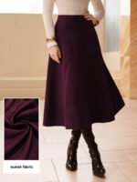 ⁦تنورة طويلة أنيقة من الجلد المدبوغ⁩ - الصورة ⁦34⁩