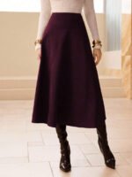 ⁦تنورة طويلة أنيقة من الجلد المدبوغ⁩ - الصورة ⁦35⁩