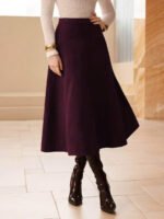 ⁦تنورة طويلة أنيقة من الجلد المدبوغ⁩ - الصورة ⁦36⁩