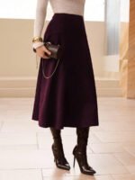 ⁦تنورة طويلة أنيقة من الجلد المدبوغ⁩ - الصورة ⁦39⁩