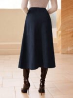 ⁦تنورة طويلة أنيقة من الجلد المدبوغ⁩ - الصورة ⁦43⁩