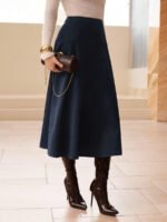 ⁦تنورة طويلة أنيقة من الجلد المدبوغ⁩ - الصورة ⁦48⁩